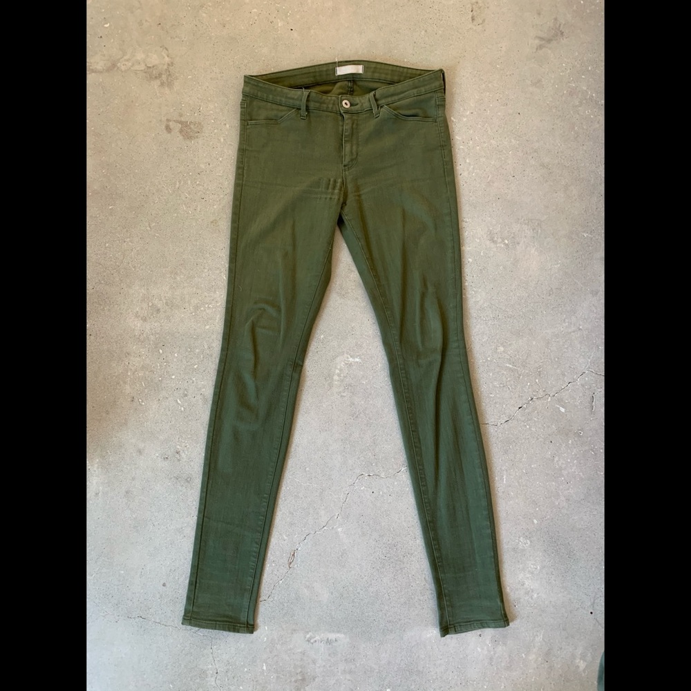 Uniqlo olive green UJ Jeans